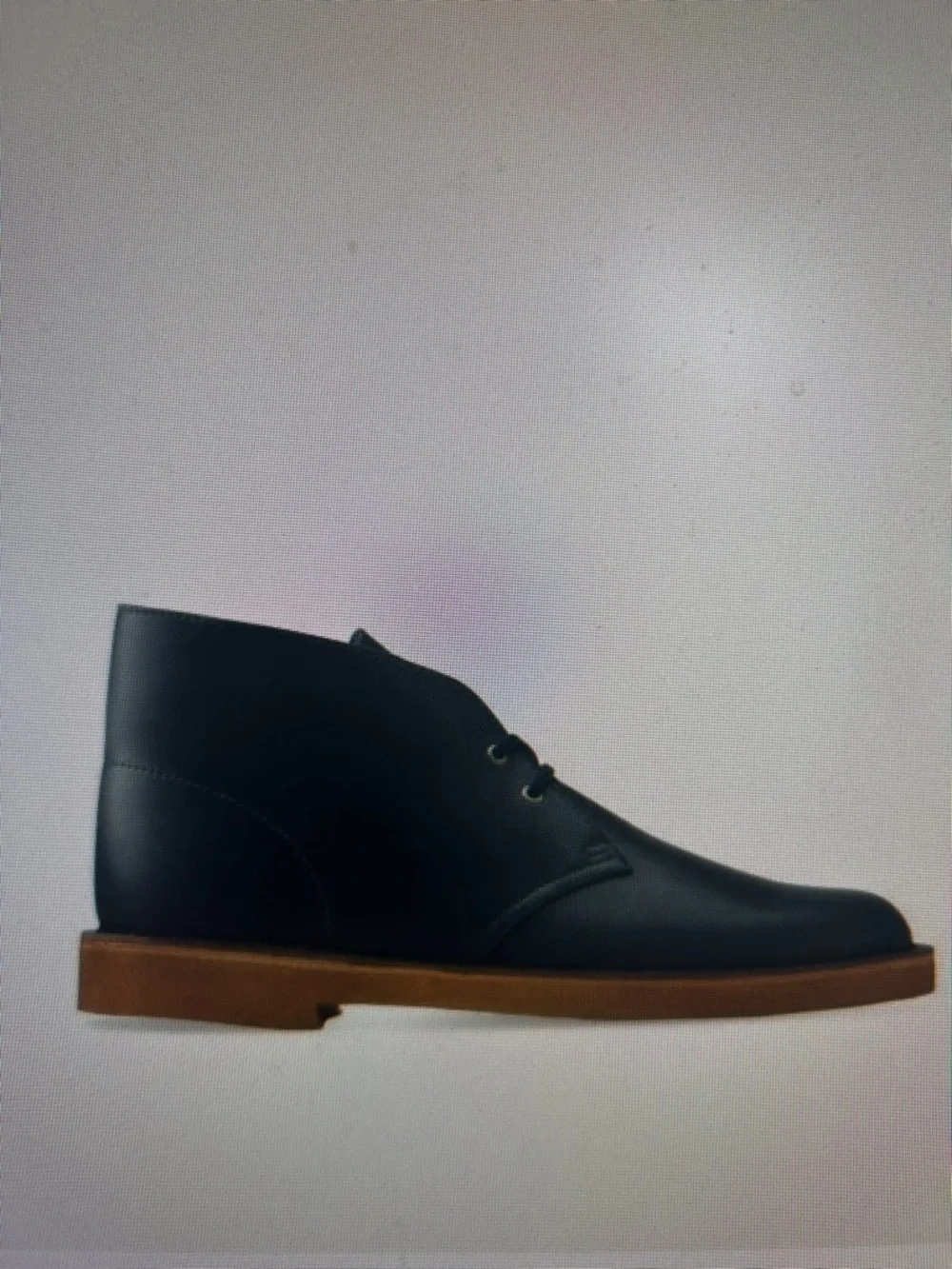 Clarks SZ 12 Bushacre Midnight Leather Desert Chukka Boots Timeless Old Money